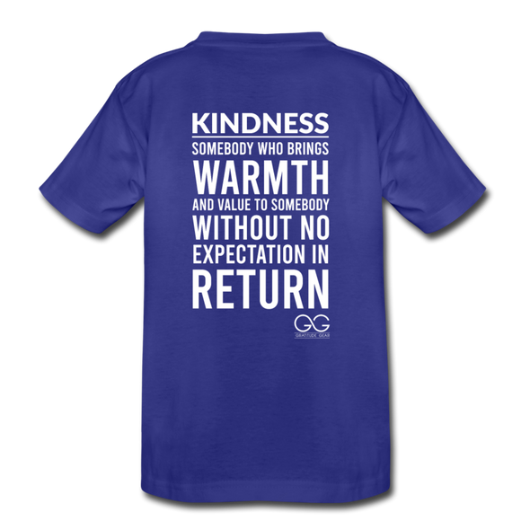 Kids' Premium T-Shirt Kindness Definition - royal blue