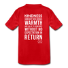 Kids' Premium T-Shirt Kindness Definition - red