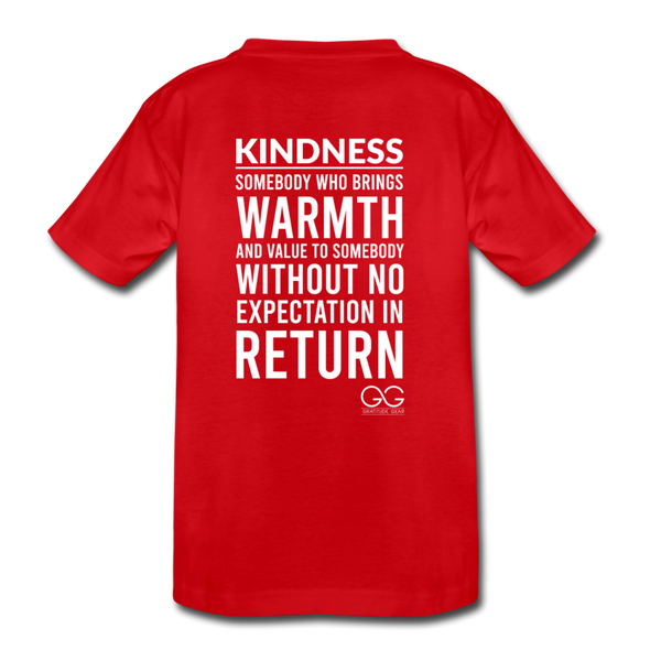 Kids' Premium T-Shirt Kindness Definition - red
