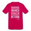 Kids' Premium T-Shirt Kindness Definition - dark pink