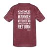 Kids' Premium T-Shirt Kindness Definition - heather burgundy