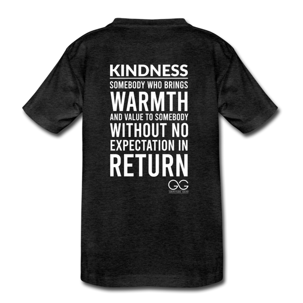 Kids' Premium T-Shirt Kindness Definition - charcoal gray