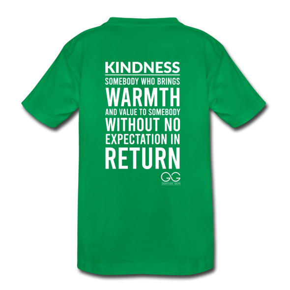 Kids' Premium T-Shirt Kindness Definition - kelly green