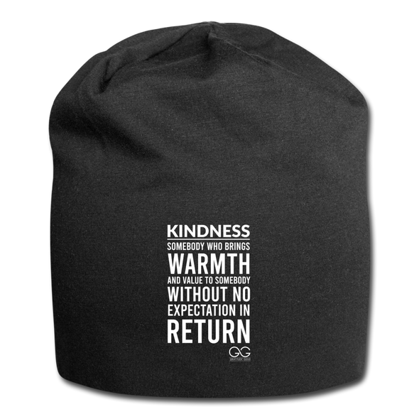 Jersey Beanie Kindness Definition - black