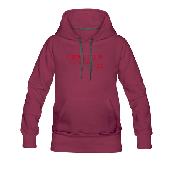 Women’s Premium Hoodie - burgundy