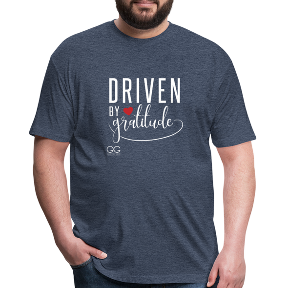 Driven by gratitude t-shirt - heather navy
