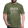 Driven by gratitude t-shirt - heather military green