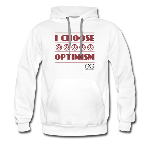I choose optimism hoodie - white