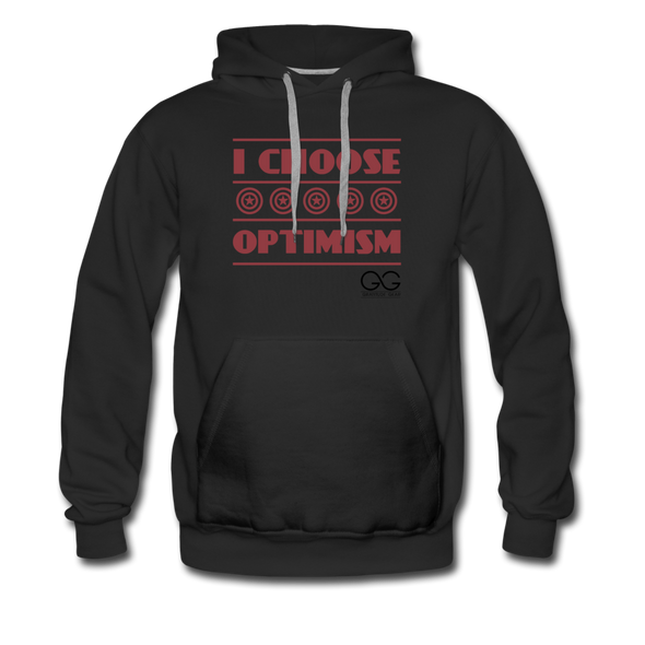 I choose optimism hoodie - black