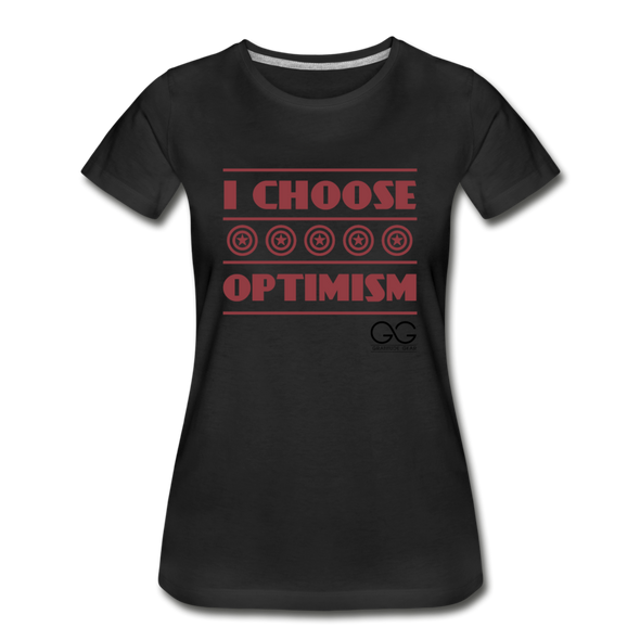 I choose optimism super Organic T-Shirt - black