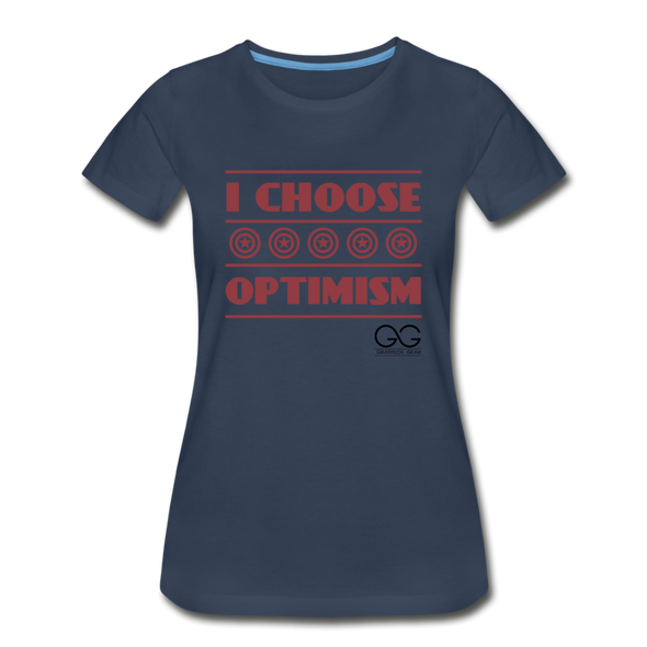 I choose optimism super Organic T-Shirt - navy