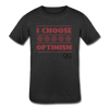 I choose optimism t-shirt - heather black