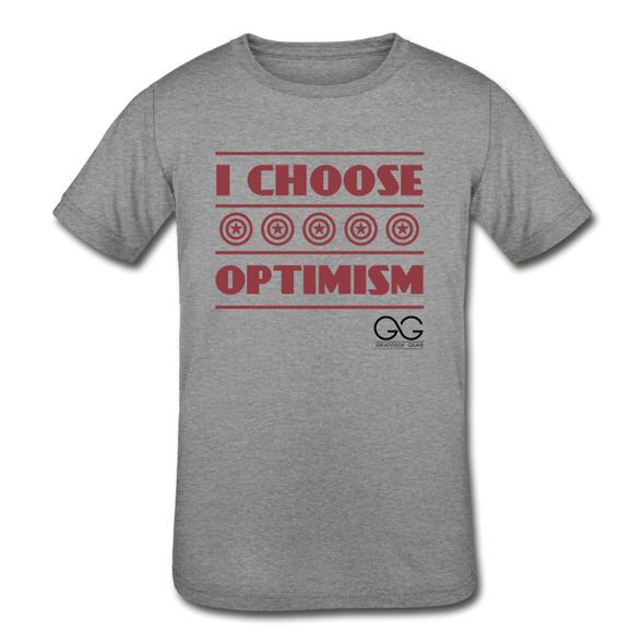 I choose optimism t-shirt - heather gray