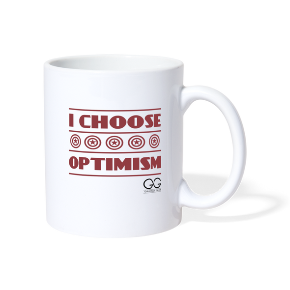 I choose optimism Coffee/Tea Mug - white