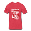 Fitted Cotton/Poly T-Shirt by Next LevelI AM FULL OF GRATITUDE - heather red
