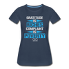 Gratitude is riches complaint is poverty Organic T-Shirt - navy