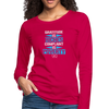 Gratitude is riches complaint is poverty Women's Premium Long Sleeve T-Shirt - dark pink