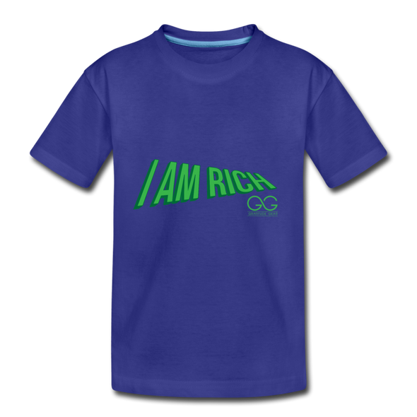 Kids' Premium T-Shirt  I AM RICH. - royal blue