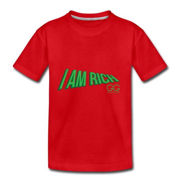 Kids' Premium T-Shirt  I AM RICH. - red