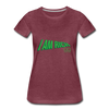 Women’s Premium T-Shirt  I AM RICH. - heather burgundy