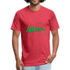 Fitted Cotton/Poly T-Shirt by Next Level  I AM RICH. - heather red