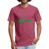 Fitted Cotton/Poly T-Shirt by Next Level  I AM RICH. - heather burgundy
