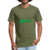 Fitted Cotton/Poly T-Shirt by Next Level  I AM RICH. - heather military green