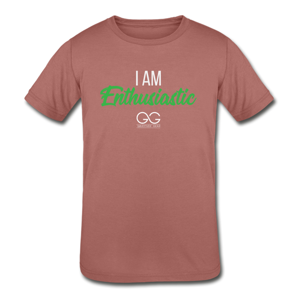 I am enthusiastic Kids' Tri-Blend T-Shirt - mauve