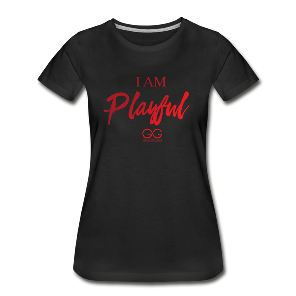 I am powerful super comfortable Women’s Premium Organic T-Shirt - black