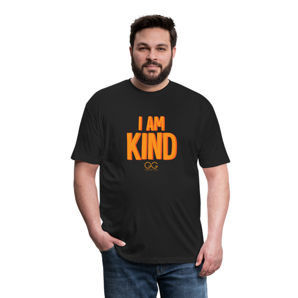 i am kind Fitted Cotton/Poly T-Shirt by Next Level - black