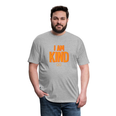 i am kind Fitted Cotton/Poly T-Shirt by Next Level - heather gray