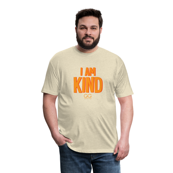 i am kind Fitted Cotton/Poly T-Shirt by Next Level - heather cream