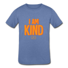 I AM KIND Kids' Tri-Blend T-Shirt - heather Blue
