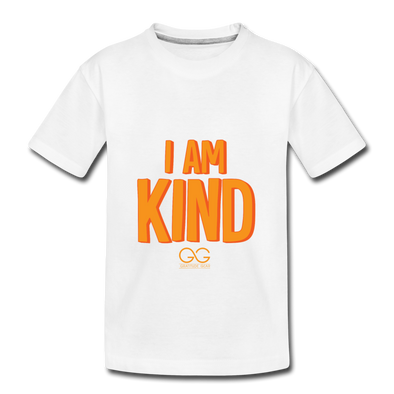 I AM KIND Kid’s Premium Organic T-Shirt - white