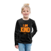 I AM KIND Kids' Premium Long Sleeve T-Shirt - charcoal gray
