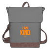 🚨I AM KIND Canvas Backpack🚨 - gray/brown