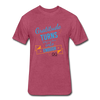 Gratitude turns what we have into enough Fitted Cotton/Poly T-Shirt by Next Level - heather burgundy