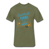 Gratitude turns what we have into enough Fitted Cotton/Poly T-Shirt by Next Level - heather military green