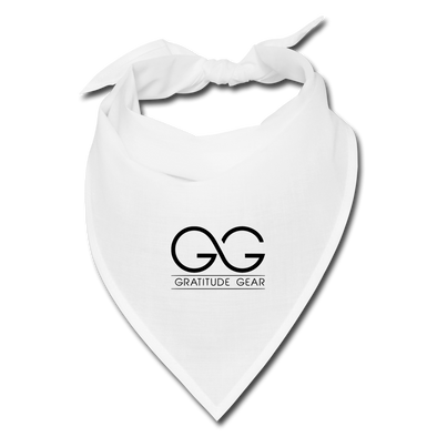 Face Covering Bandana Gratitude Gear Logo - white