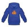 I AM KIND Kids‘ Premium Hoodie - royal blue