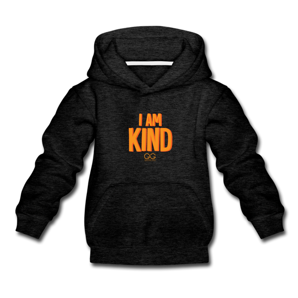 I AM KIND Kids‘ Premium Hoodie - charcoal gray