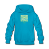 Kids' Hoodie GRATITUDE IS A POWERFUL CATALYST FOR HAPPINESS - turquoise