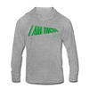 Unisex Tri-Blend Hoodie Shirt  I AM RICH. - heather gray