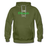 I am enthusiastic mens hoodie - olive green