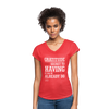 Gratitude is the Secret - Women's Tri-Blend V-Neck T-Shirt - heather red