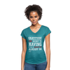 Gratitude is the Secret - Women's Tri-Blend V-Neck T-Shirt - heather turquoise