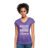 Gratitude is the Secret - Women's Tri-Blend V-Neck T-Shirt - purple heather