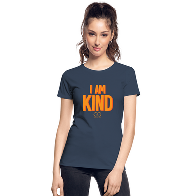 I am Kind  Women’s Premium Organic T-Shirt - navy