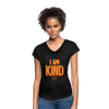 I am kind  Women's Tri-Blend V-Neck T-Shirt - black