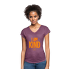I am kind  Women's Tri-Blend V-Neck T-Shirt - heather plum